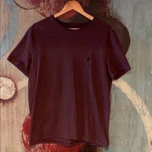 Nautica Large Maroon T-Shirt